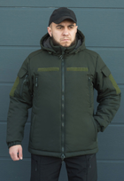 Куртка тактична зимова на блискавці з капюшоном XXL polk khaki - зображення 3