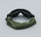 Тактичні окуляри-маска зі змінними лінзами RK3 Green - зображення 5