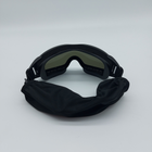 Тактические очки-маска со сменными линзами RK3 Black - изображение 2