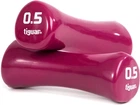 Виниловые гантели Tiguar 0.5 кг пара Малиновые (TI-HW0005BOX)