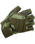 Рукавички тактичні KOMBAT UK Alpha Fingerless Tactical Gloves, мультікам, S - изображение 1