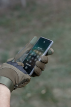 Тактичні рукавиці Bezet SMART Touch закриті повнопалі XL Зелені - изображение 4