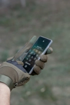 Тактичні рукавиці Bezet SMART Touch закриті повнопалі M Зелені - изображение 4