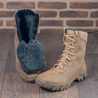 Берці зимові черевики тактичні чоловічі, туфлі тактичні чоловічі берці зимові, натуральна шкіра, розмір 41, Bounce ar. BL-HK-1041, колір хакі - зображення 7