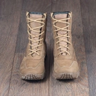 Берці зимові черевики тактичні чоловічі, туфлі тактичні чоловічі берці зимові, натуральна шкіра, розмір 44, Bounce ar. BL-HK-1044, колір хакі - зображення 4