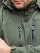Тактическая куртка утепленная Grifon Squad Soft Shell 1221132 54 Хаки (ROZ6400158937) - изображение 6