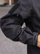 Тактична куртка утеплена Grifon Squad Soft Shell 1220806 46 Чорна (ROZ6400158939) - зображення 6