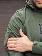Тактична куртка утеплена Grifon Squad Soft Shell 1221132 54 Хакі (ROZ6400158937) - зображення 7