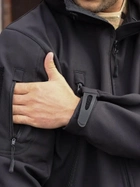 Тактическая куртка утепленная Grifon Squad Soft Shell 1220806 50 Черная (ROZ6400158941) - изображение 9
