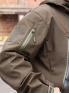 Тактическая куртка утепленная Grifon Squad Soft Shell 1220809 50 Коричневая (ROZ6400158947) - изображение 7