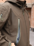 Тактическая куртка утепленная Grifon Squad Soft Shell 1220809 54 Коричневая (ROZ6400158949) - изображение 4