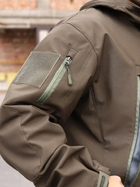 Тактическая куртка утепленная Grifon Squad Soft Shell 1220809 54 Коричневая (ROZ6400158949) - изображение 7