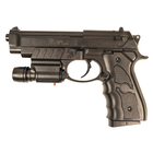 G052BL Страйкбольний пістолет Galaxy Beretta 92 із лазерним прицілом пластиковий - зображення 2