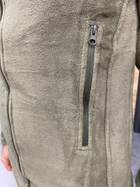 Флісова кофта чоловіча, фліска тактична захисна олива Bikatex розмір L - зображення 2
