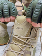 Тактичні чоловічі військові черевики зносостійкі койот LOWA Waterproof розмір 42 - зображення 3