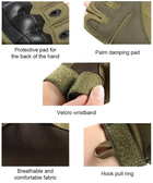 Зимові тактичні військові рукавиці Delta-Tec олива розмір L - изображение 3