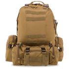 Рюкзак тактический, штурмовой военный с подсумками RECORD TY-7100 45л Хаки - изображение 3