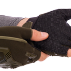 Тактичні рукавички з відкритими пальцями MECHANIX BC-4926 розмір L оливкові - зображення 4