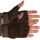 Тактичні рукавички з відкритими пальцями BLACKHAWK BC-4380 розмір XL оливковий - зображення 2