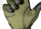 Перчатки тактические Primo Profi полнопалые, сенсорные, размер L - Army Green Primo зеленый - изображение 4