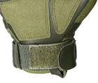 Перчатки тактические Primo Profi полнопалые, сенсорные, размер L - Army Green Primo зеленый - изображение 6