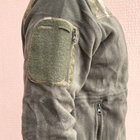 Кофта флисовая мужская тактическая с липучками под шевроны Bikatex Турция ВСУ (ЗСУ) Мультикам S 8099 хаки TR_1428 - изображение 6