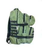 Рюкзак тактический военный крепление molle, цвет - олива (40л) - изображение 4