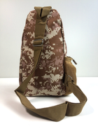 Рюкзак однолямковий - військова сумка через плече LeRoy Tactical колір - світлий піксель - зображення 4