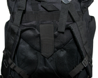 Похідний чоловічий рюкзак "A21 - Чорний" з чохлом, тактичний рюкзак 70л водонепроникний великий (1009431-Black) - зображення 4