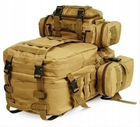 Тактичний рюкзак для виживання 4 в 1 50 л Олива - зображення 3