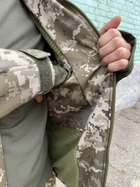 Військова куртка тактична утеплена Софт Шелл Піксель (Єврозима) 56-58(3XL-4XL) - зображення 4