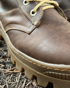 Берці зимові черевики тактичні чоловічі, туфлі тактичні чоловічі берці зимові, натуральна шкіра, розмір 40, Bounce ar. BЕ-ВА-1040, колір коричневий - зображення 6