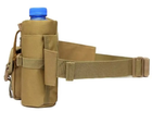 Тактическая сумка на пояс мультикам. Поясная сумка. Военная бананка для ВСУ. Цвет песочный - изображение 6