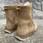 Берцы зимние ботинки тактические мужские, черевики тактичні чоловічі берці зимові, натуральна шкіра, размер 41, Bounce ar. MO-TH-1441, цвет койот - изображение 6