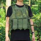 Жилет тактичний військовий розвантаження Tactical Vest A67 оливковий - зображення 3