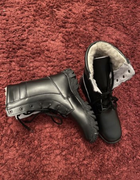 Зимние Военные Берцы, из натуральной кожи. 213425 45 (29см) Черное - изображение 2