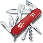 Швейцарський мультиінструмент Victorinox Climber 91 мм Червоний Тризуб 1.3703_T0300u - зображення 1