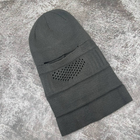 Балаклава-шапка тактическая вязанная Турция ВСУ (ЗСУ) 8680 черная (SKU_4427835) - изображение 3
