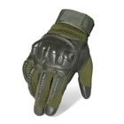 Перчатки тактические Primo Profi полнопалые, сенсорные, размер L - Army Green - изображение 1