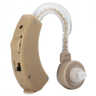 Слуховой аппарат Xingma XM-909E заушной мощный Усилитель слуха Полный комплект Бежевый (02681) - изображение 1