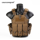 Плитоноска-тактичний швидкознімний військовий жилет Emersongear Quick Release 094K style Plate Carrier Койот EM7405CB