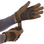 Тактичні рукавички, військові рукавички, багатоцільові рукавички Розмір L Оливкові BC-4623 - зображення 3