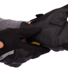 Тактические перчатки с усиленым протектором , военные перчатки, перчатки многоцелевые Размер M Черные BC-4923 - зображення 3