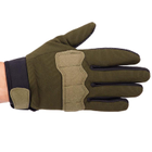 Перчатки тактические с закрытыми пальцами, военные перчатки, перчатки многоцелевые Размер L Оливковые BC-8791 - изображение 5
