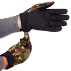 Рукавички тактичні із закритими пальцями, військові рукавички, багатоцільові рукавички Розмір L Камуфляж BC-8791 - зображення 3