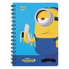 Блокнот YES А5 80 двойная спираль cпираль с резинкой Minions 151774