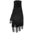Тактичні Зимові Рукавички Без Пальців Mil-Tec Thinsulate - Чорні - зображення 3