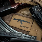 Нашивка AKM 7,62 х39 Laser Cut COYOT - зображення 2