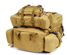 Рюкзак тактический с подсумками B08 койот, 55 л - изображение 7