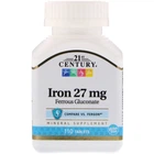 Мікроелемент Залізо 21st Century Iron 27 mg 110 Tabs
